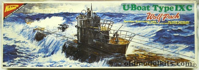 Nichimo 1/200 German U-Boat Type IXC Wolfpack U-511 - Motorized, U-2010 plastic model kit